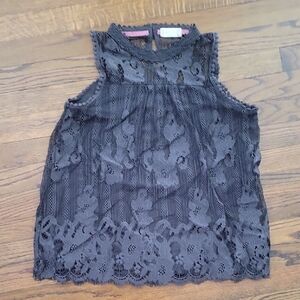 Altar'd State Black Lace Sleeveless Top